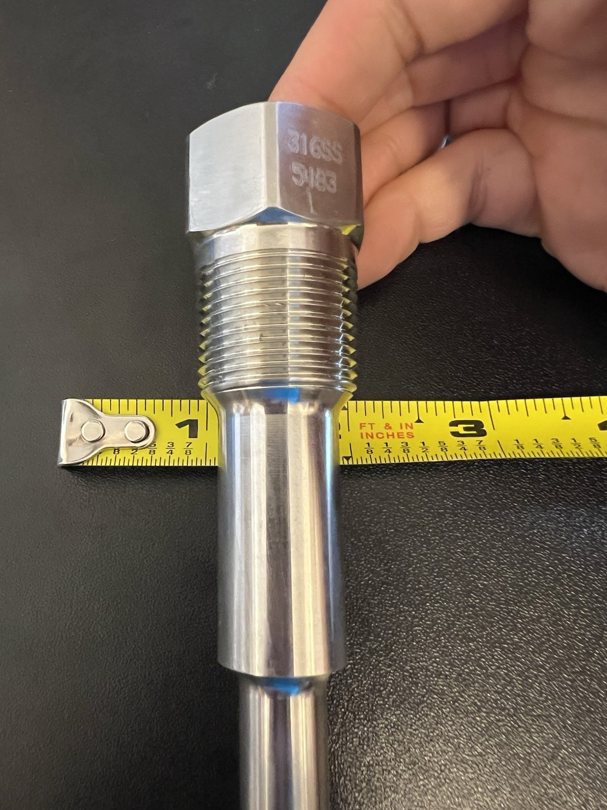316SS Thermowell 5483 Code 5.75in Stainless Steel