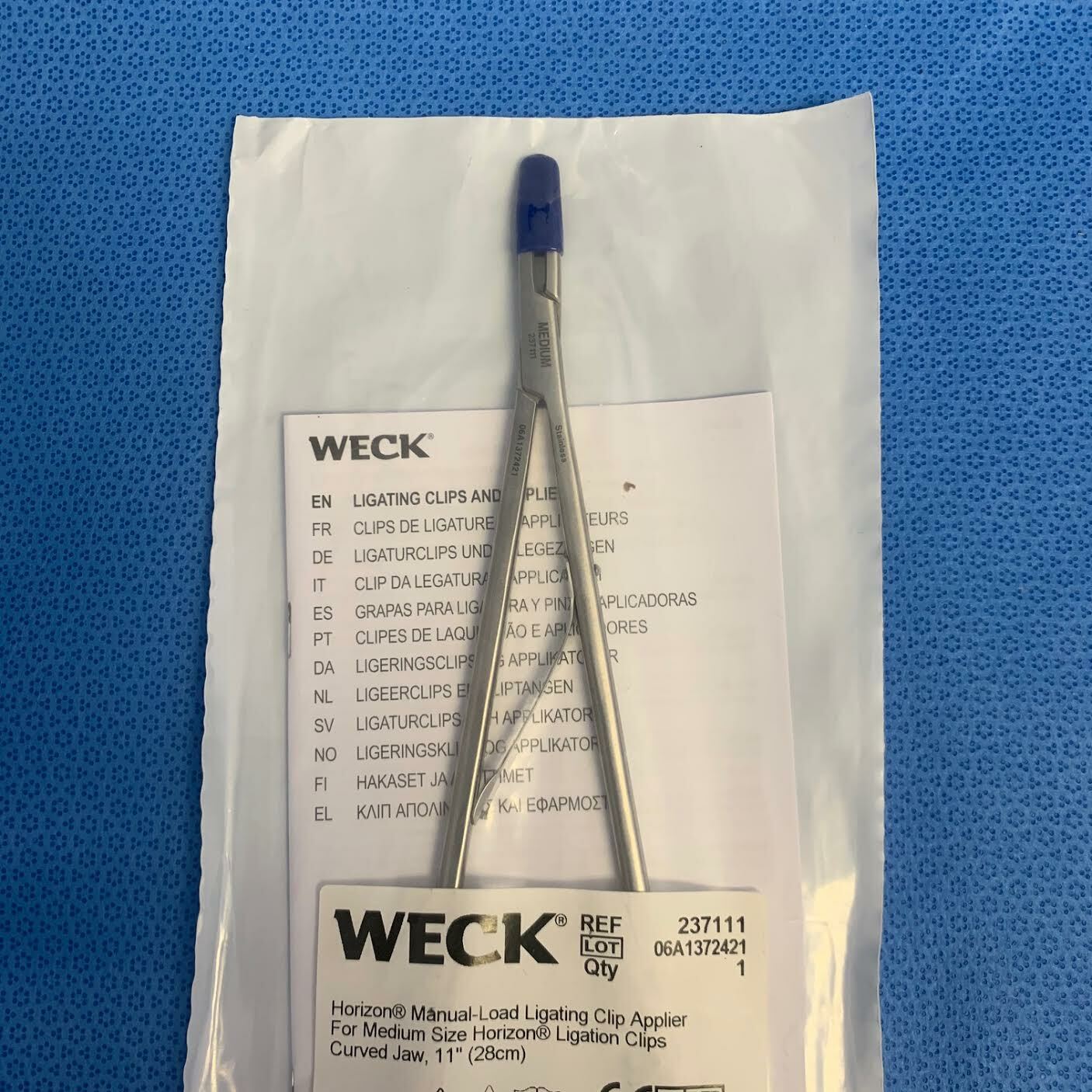 Teleflex Weck Horizion Manual-Load Ligating Clip Applier curved Jaw 06A1372421