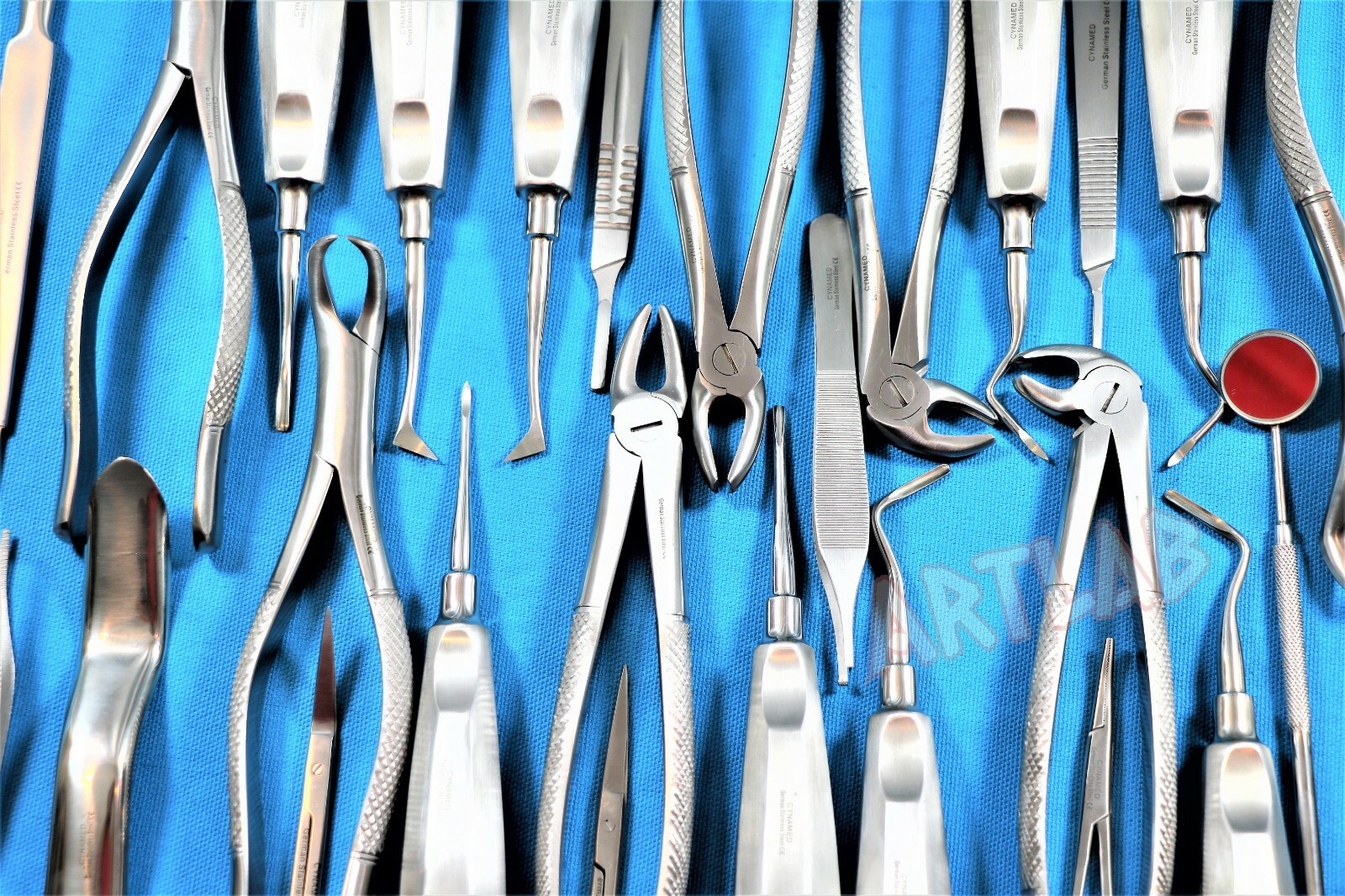 NEW GERMAN 72 PC ORAL SURGERY DENTAL EXTRACTING ELEVATORS FORCEPS INSTRUMENT KIT