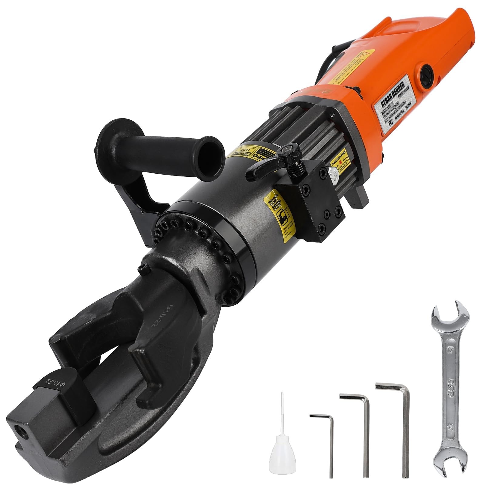 1200W Electric Hydraulic Rebar Bender Tool,110V, Bending up to 7/8 in #7 22 mm