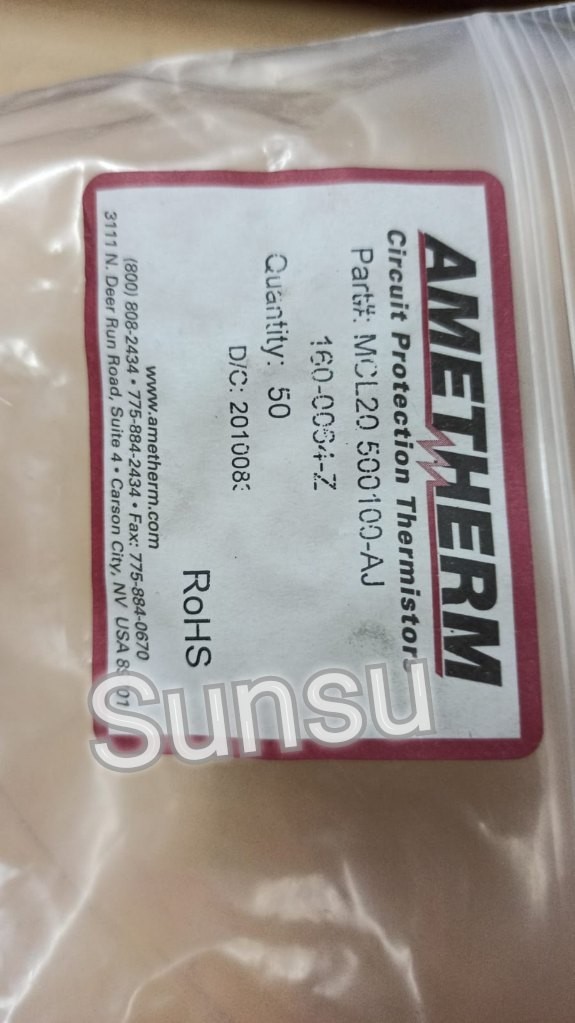 Positive Temperature PTC thermistor MCL20 500100 MCL20 500 100AJ X 50 PCs