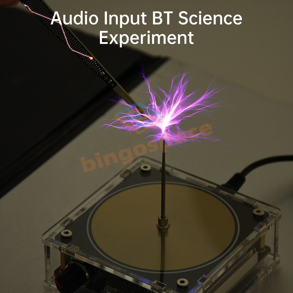 AC110-220V Mini Tesla Coil Bluetooth Music Tesla Coil w/Lightning&Music Modes