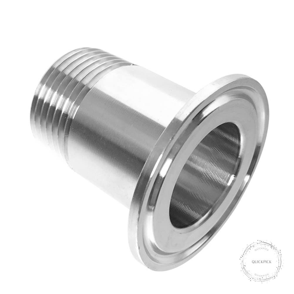 Stainless Steel Sanitary Pipe Fitting 1″ NPT Male Thread to 1.5″ Tri Clamp 50.5m