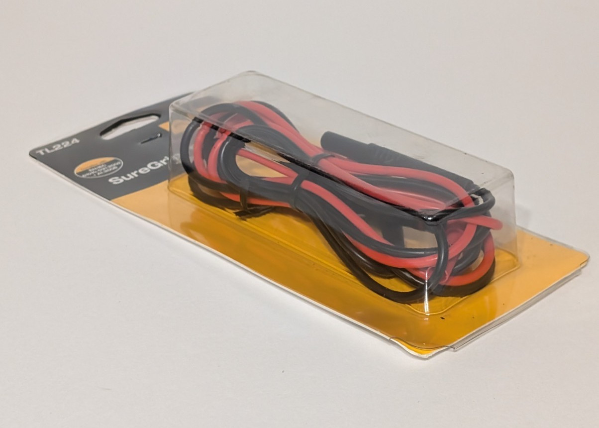 Authentic Fluke TL224 SureGrip Silicone Test Leads 1.5m Right Angle DMM Probes