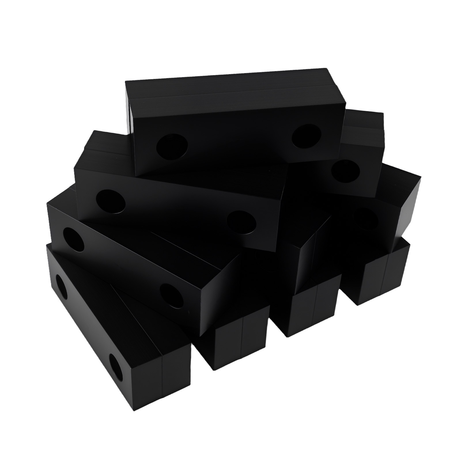 (10 PACK=20 Pieces) 6″x2″x1″ Machined Aluminum Soft Jaws Kurt 6″ Vise 6 x 2 x 1