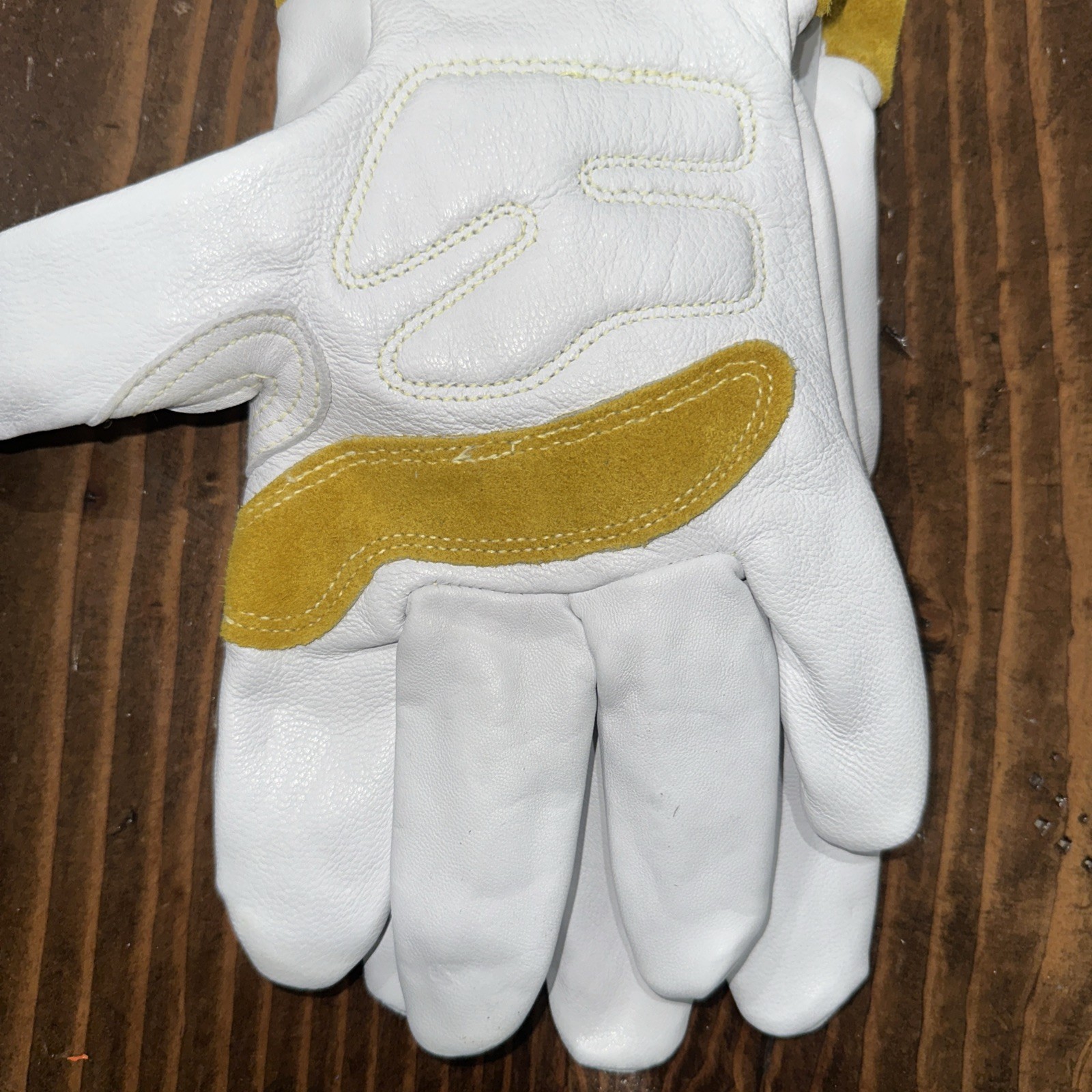 Caiman 1871-6 XL Welding Gloves Straight Cuff Wing Thumb Premium Goatskin New