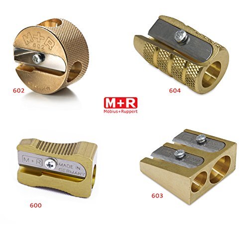 Mobius + Ruppert (M+R) Brass Artists Pencil Sharpener Germany 602-Double Round