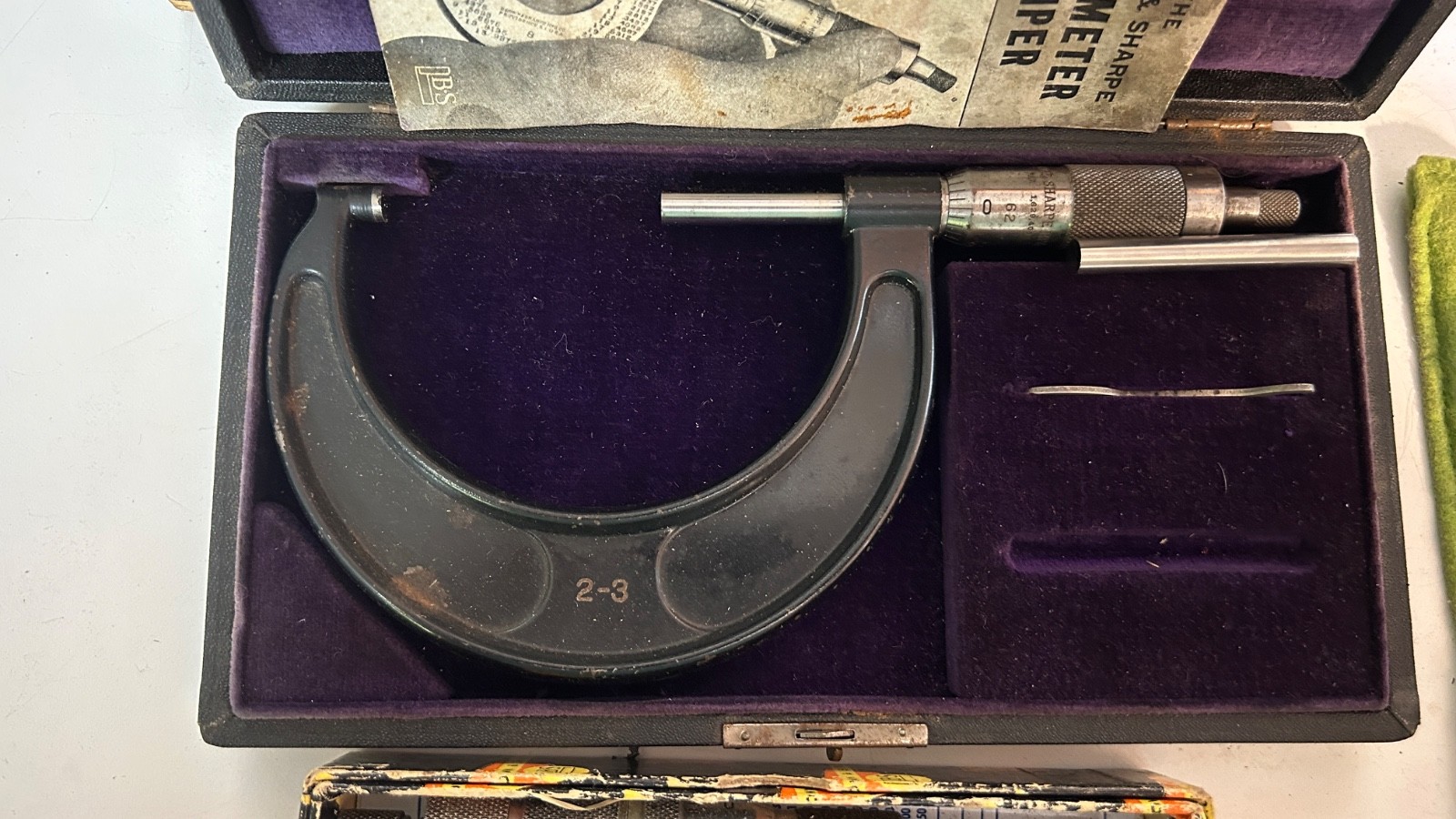 LOT of 4, Brown & Sharpe Outside Micrometer 0-1″ and 2-3″ Vernier USA Case onFL