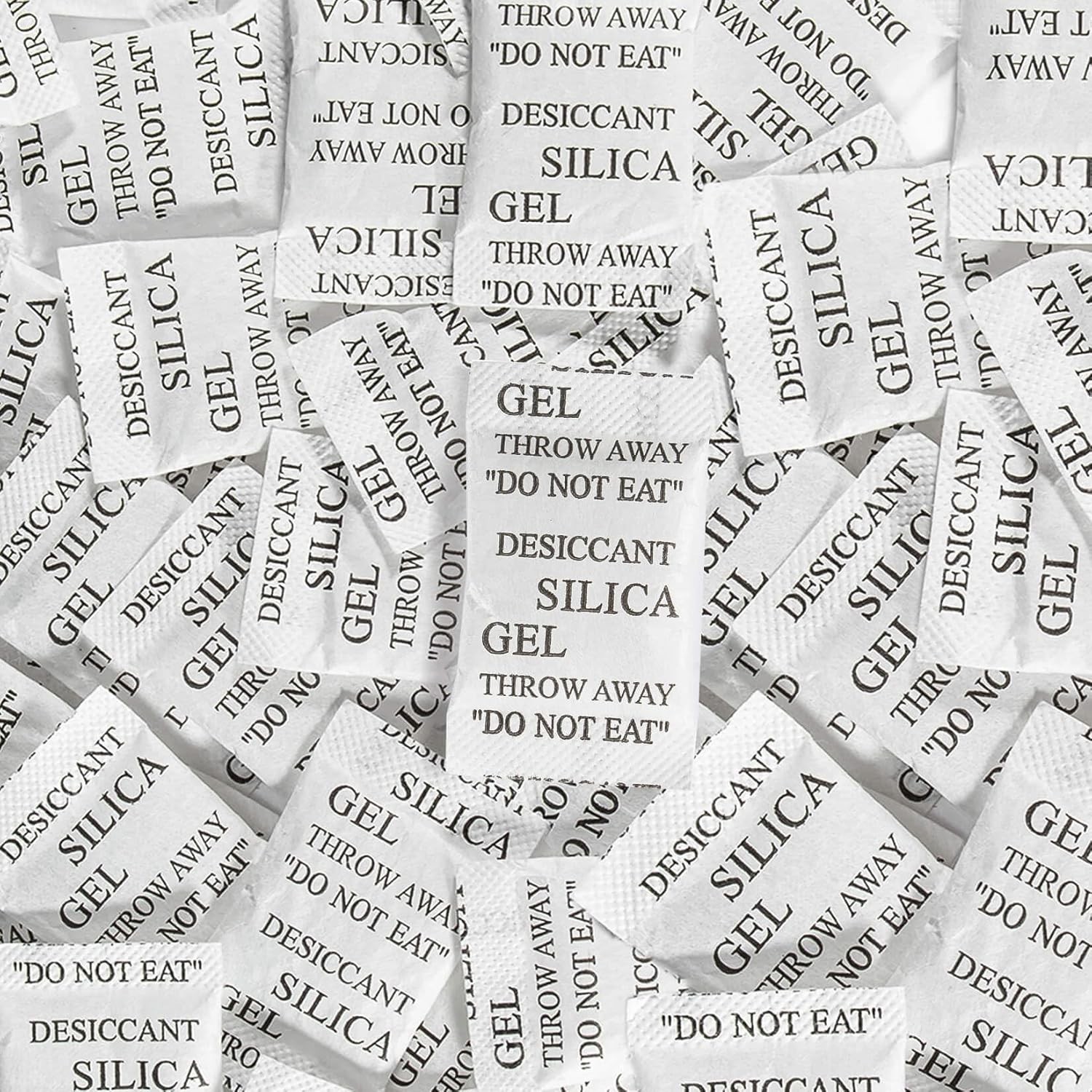 100PCS Silica Gel Packets – 2g per Bag Desiccant Beads Packs for Storage, Moi…