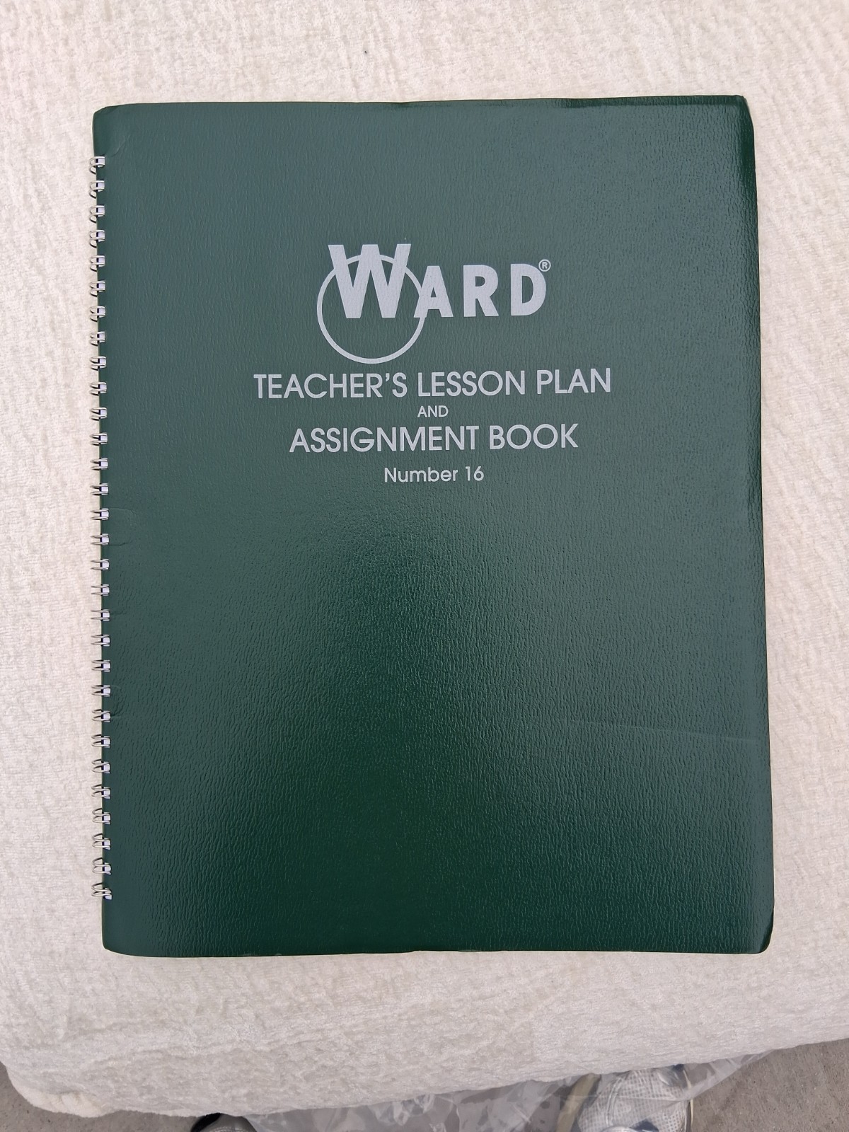 Ward 6 Period Teacher Lesson Plan Book 44 Weeks 8.5X11 Green Cover