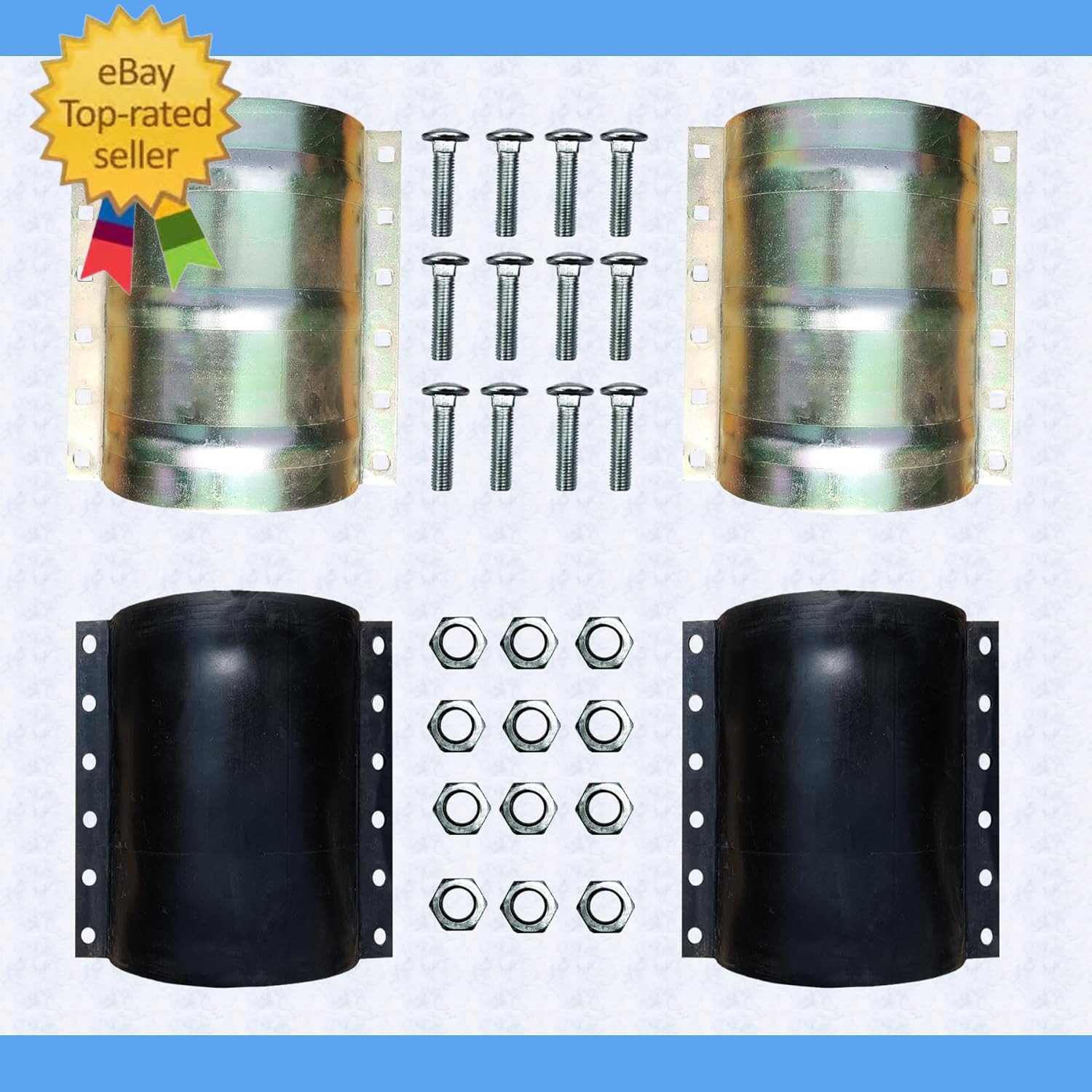 Water Pipe Repair Clamp for 6 Inch Pipe(Od of the Applicable Pipe Is about 6.5 I