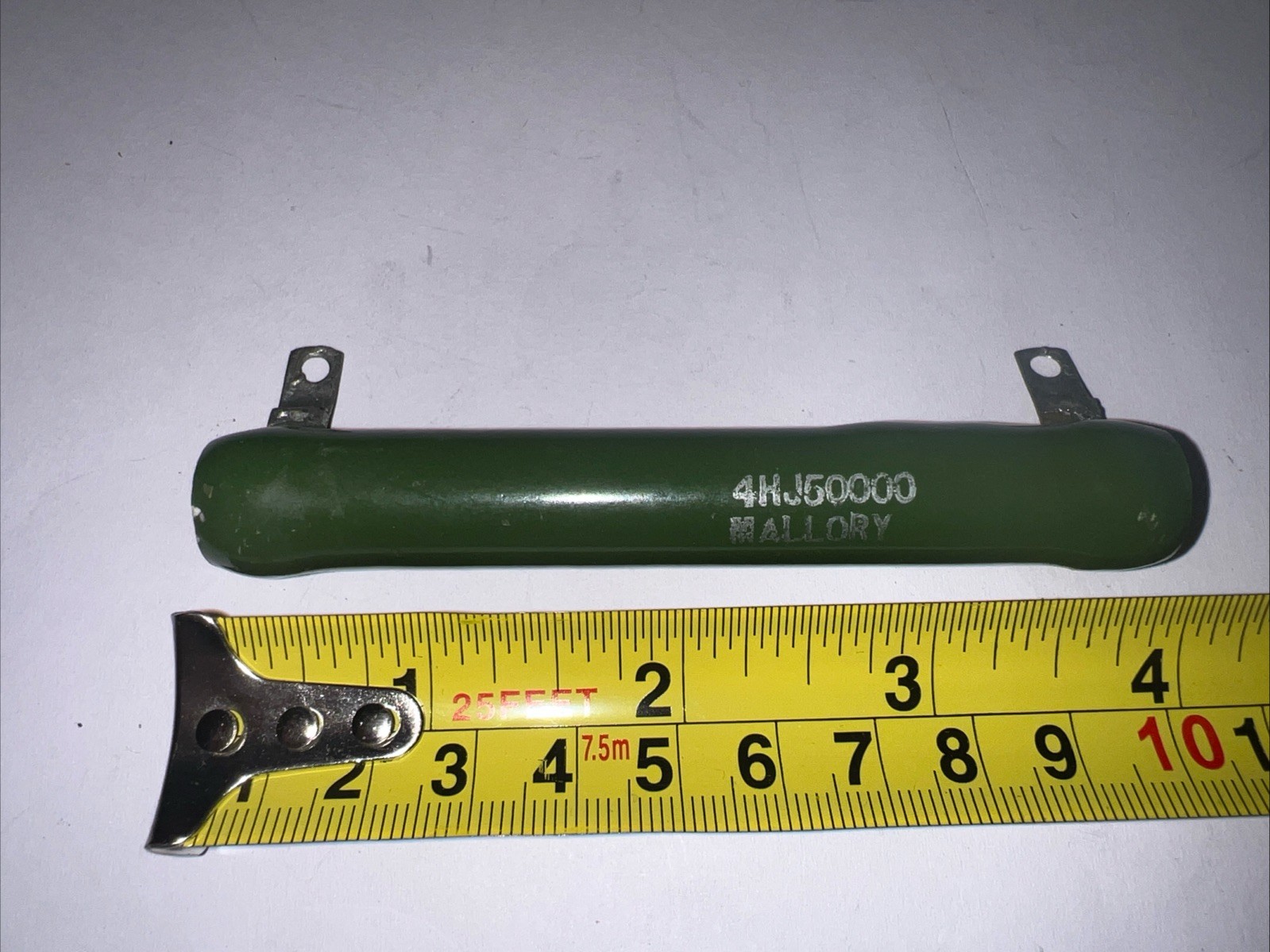 50,000 Ohm 40 Watt Ceramic Wirewound resistor 5% ￼ Tolerance By Mallory 4HJ50000