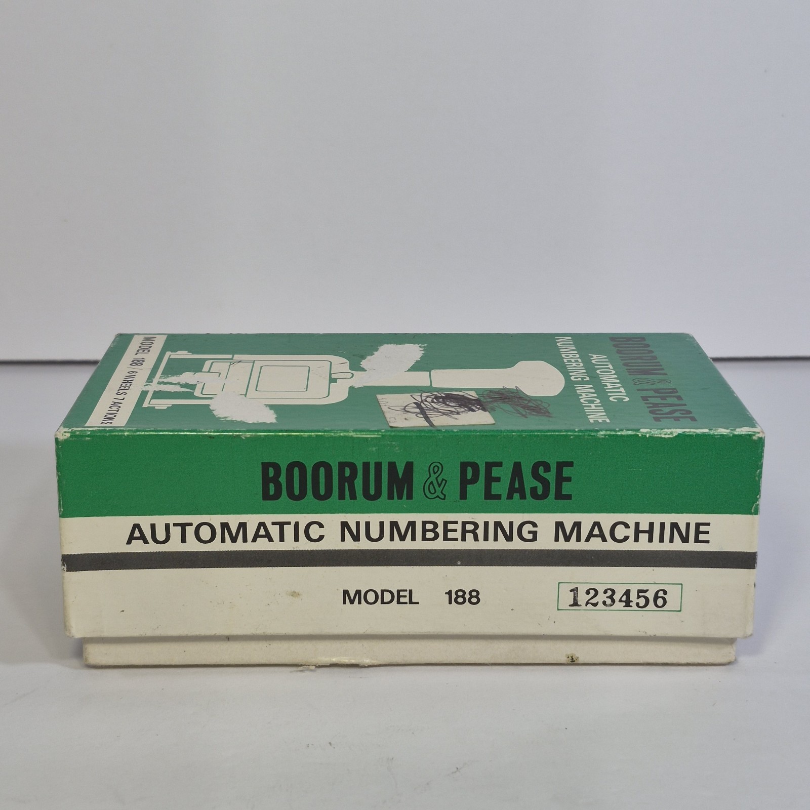 Vintage Boorum & Pease Automatic Numbering Pricing Machine Model 188 Japan