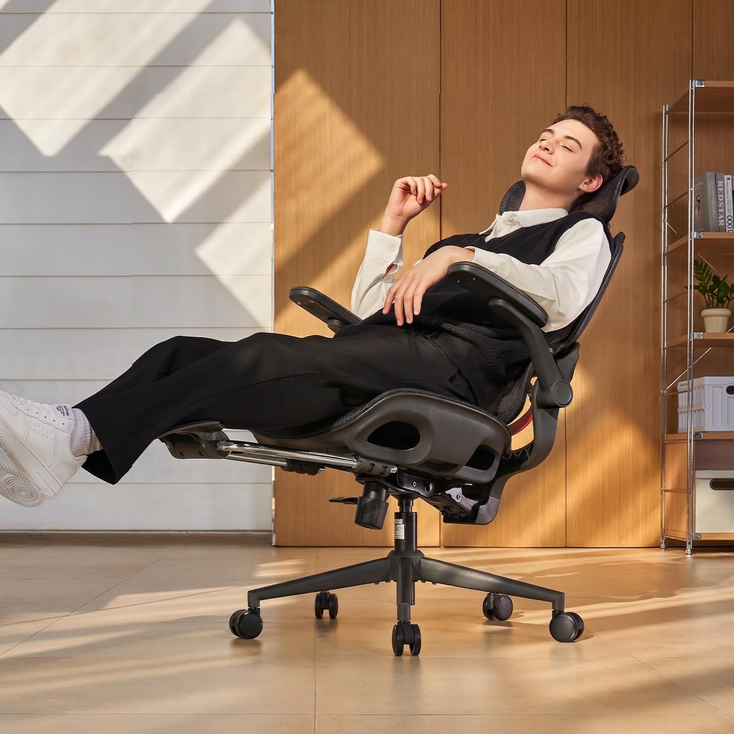 B100 Office Chair, Swivel Desk Chair for Long Hours, Grey