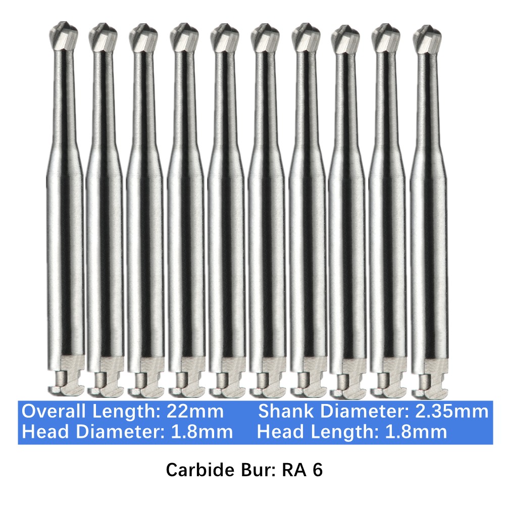 Vakker 10PC/PACK Dental Low Speed Carbide Burs Tungsten Latch Type LA RA SURG