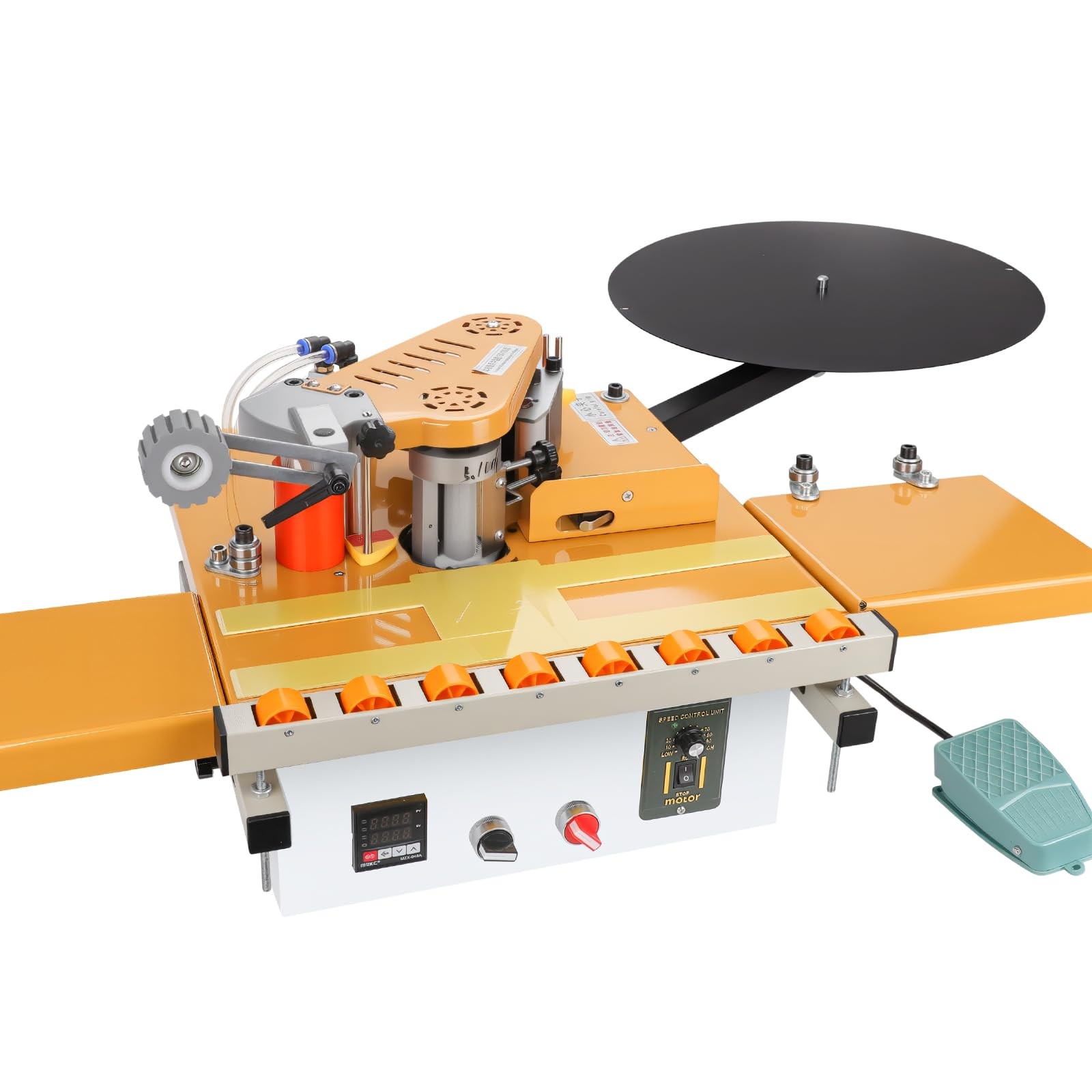 CHENNTAI Portable Edge Banding Machine, Curved and Straight General, Yellow