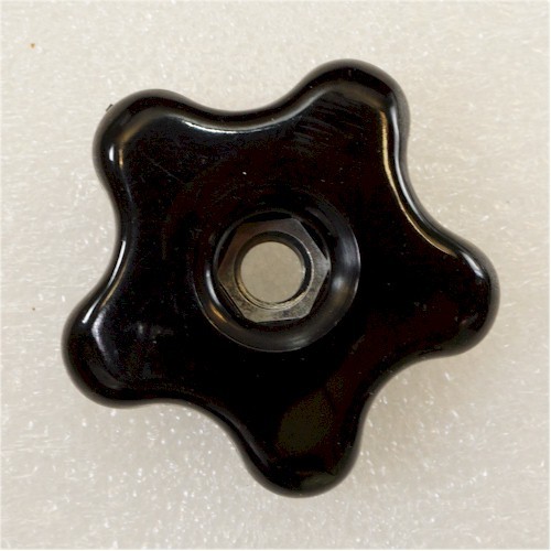 5X! Thermoplastic 2-5/16″ Five Point Threaded Through Hole Knob, 3/8″-16 Thread