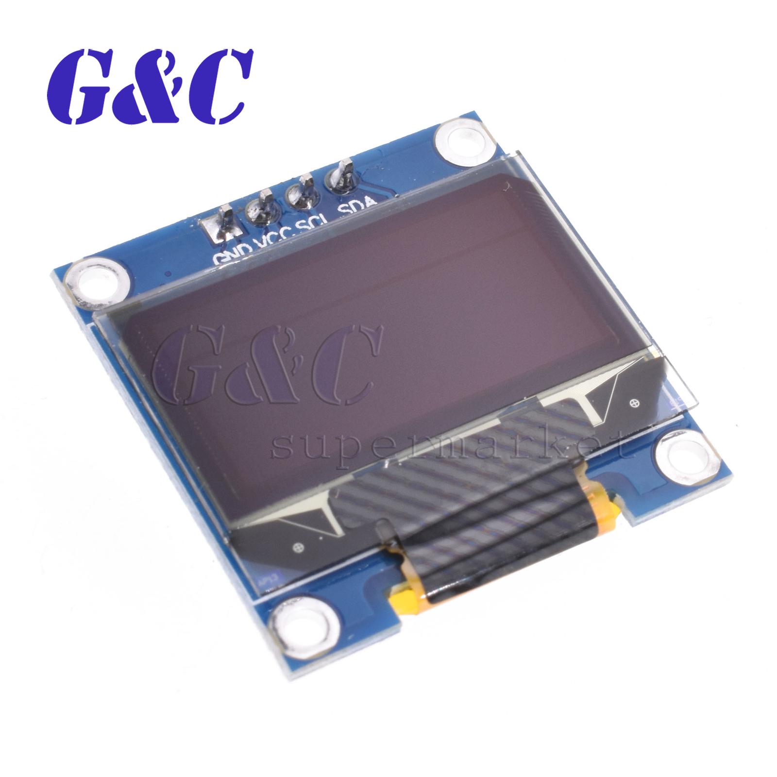 0.96″ inch 3-5V I2C IIC 128X64 Blue OLED LED Display Modul or Arduino