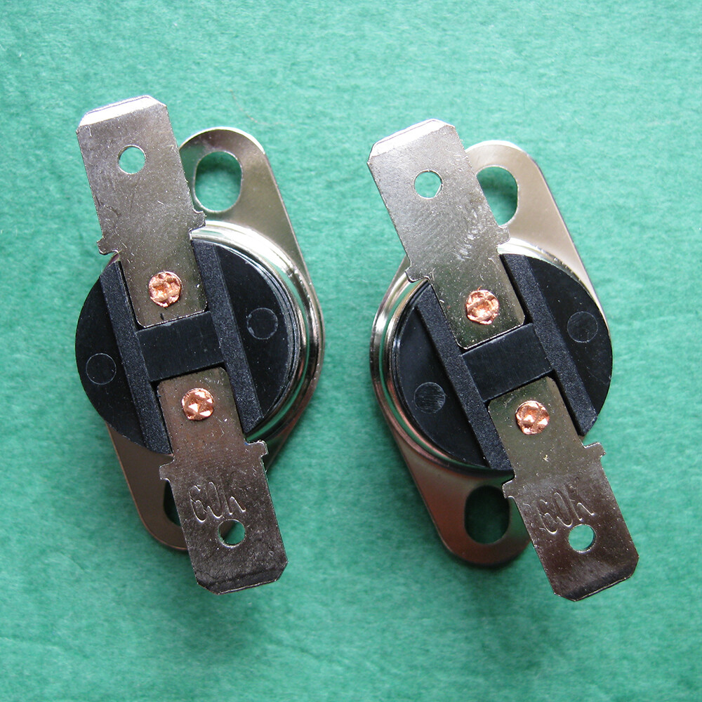 2pcs KSD301 60°C / 140°F Degree Celsius N.O. Temperature Switch Thermostat