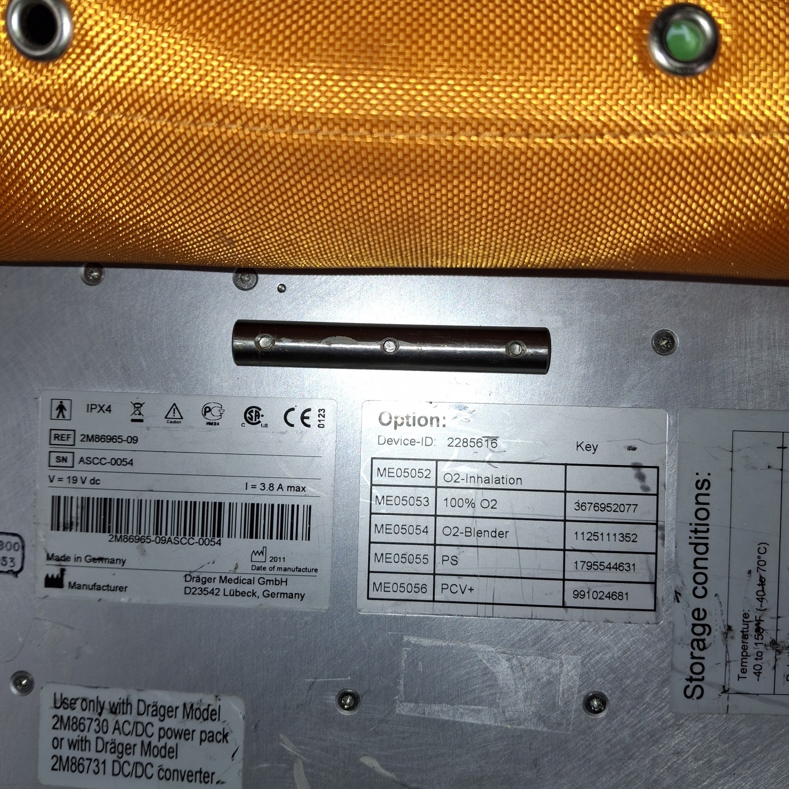 Draeger Medical Oxylog 3000 Portable Ventilator