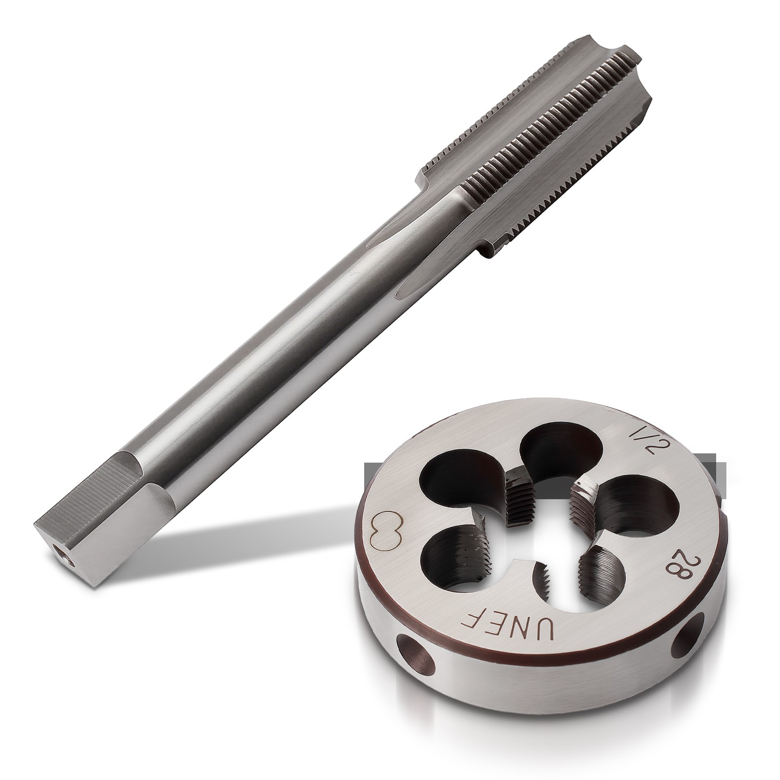 1/2-28 (1/2×28) TPI Gunsmithing Tap & Die Set UNEF HSS Right Hand Thread Tools