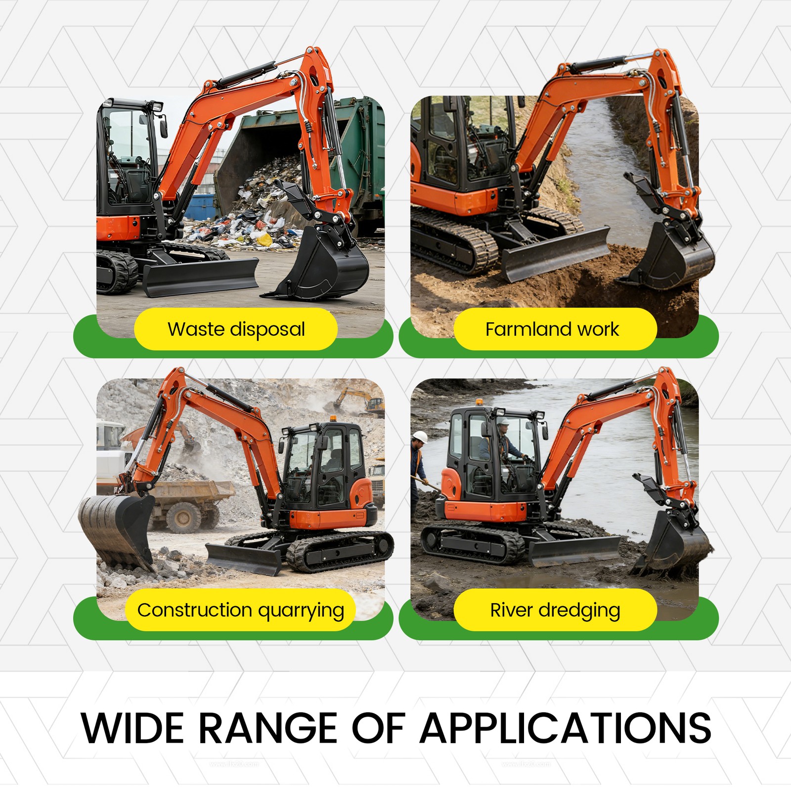 Quick Attach Bucket Ears Attachment For Kubota KX040 KX71 KX91 KX121 KX033 U35