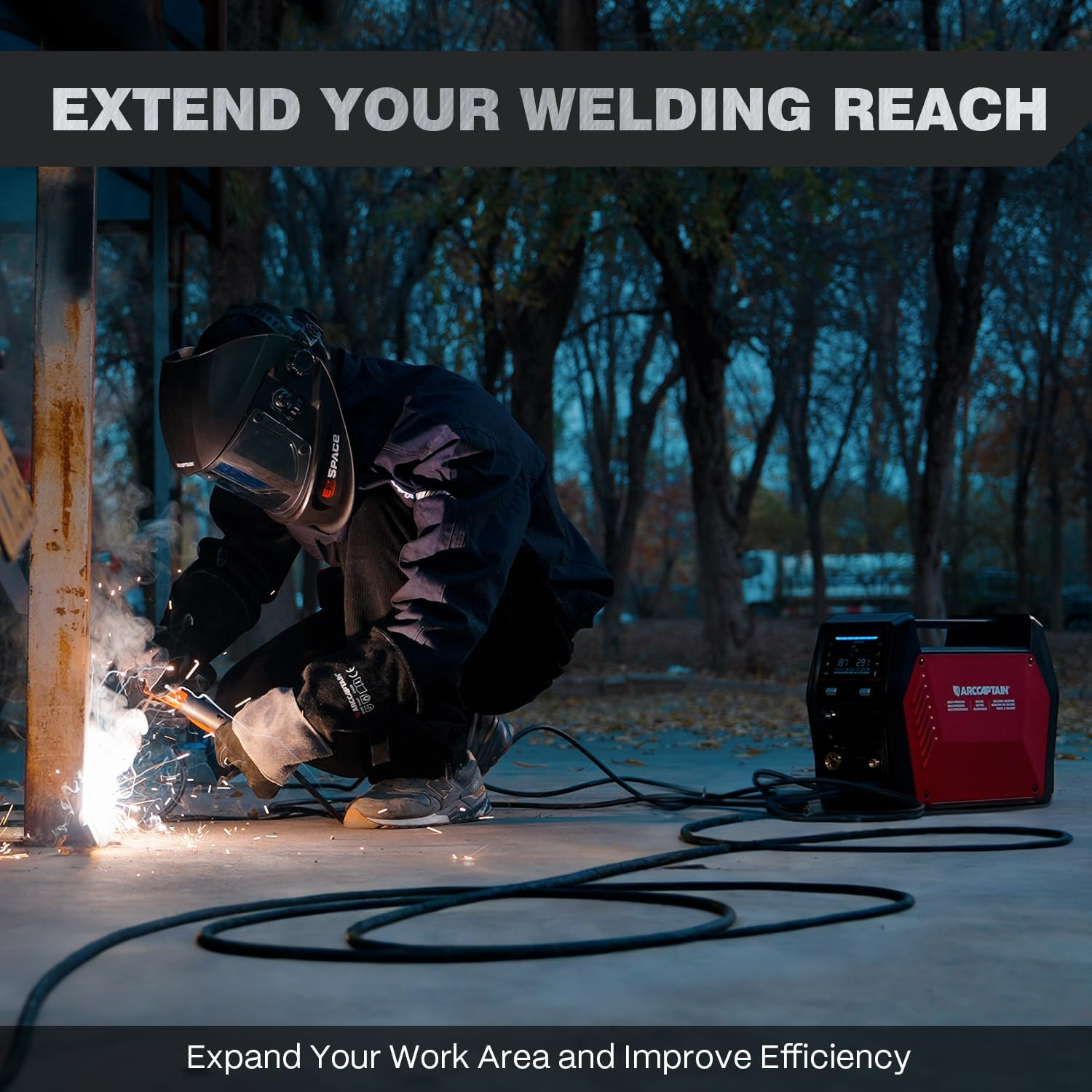 ARCCAPTAIN 10AWG 20ft Welder Extension Cord 30Amp 250V UL for Welding Machine US