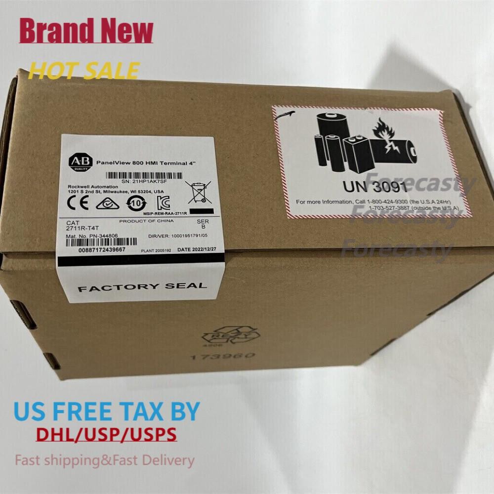 New Sealed AB 2711R-T4T PanelView 800 4-inch HMI Terminal 2711RT4T US FAST