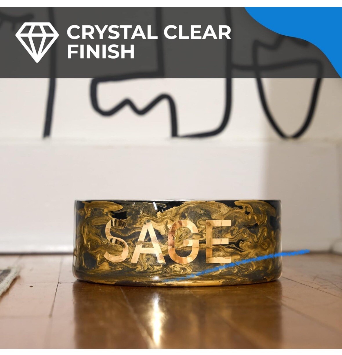 Promise Epoxy – 1 Gallon Kit of Crystal Clear Table Top Epoxy Resin