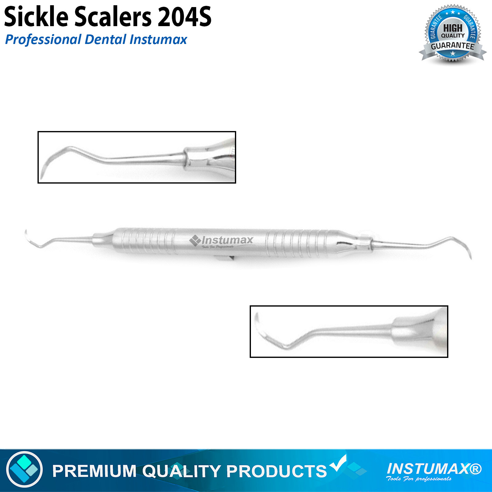 Sickle Scaler 204S Dental Hand Instruments Pro Periodontal Hygiene Pick Tool New