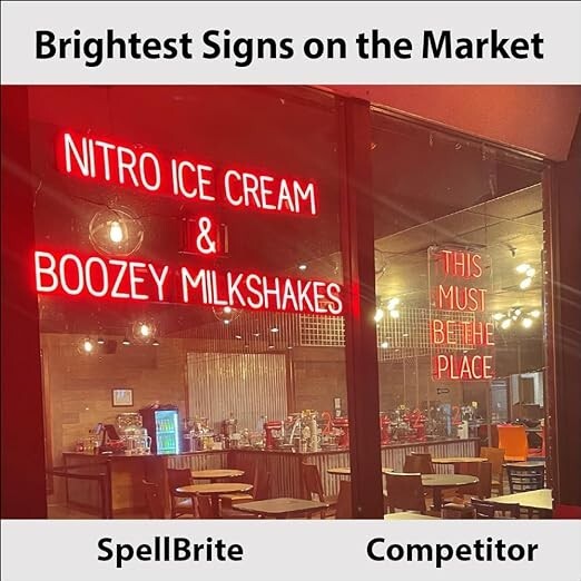 SpellBrite Custom LED Signs for Business – Bright, Long-Lasting, Durable
