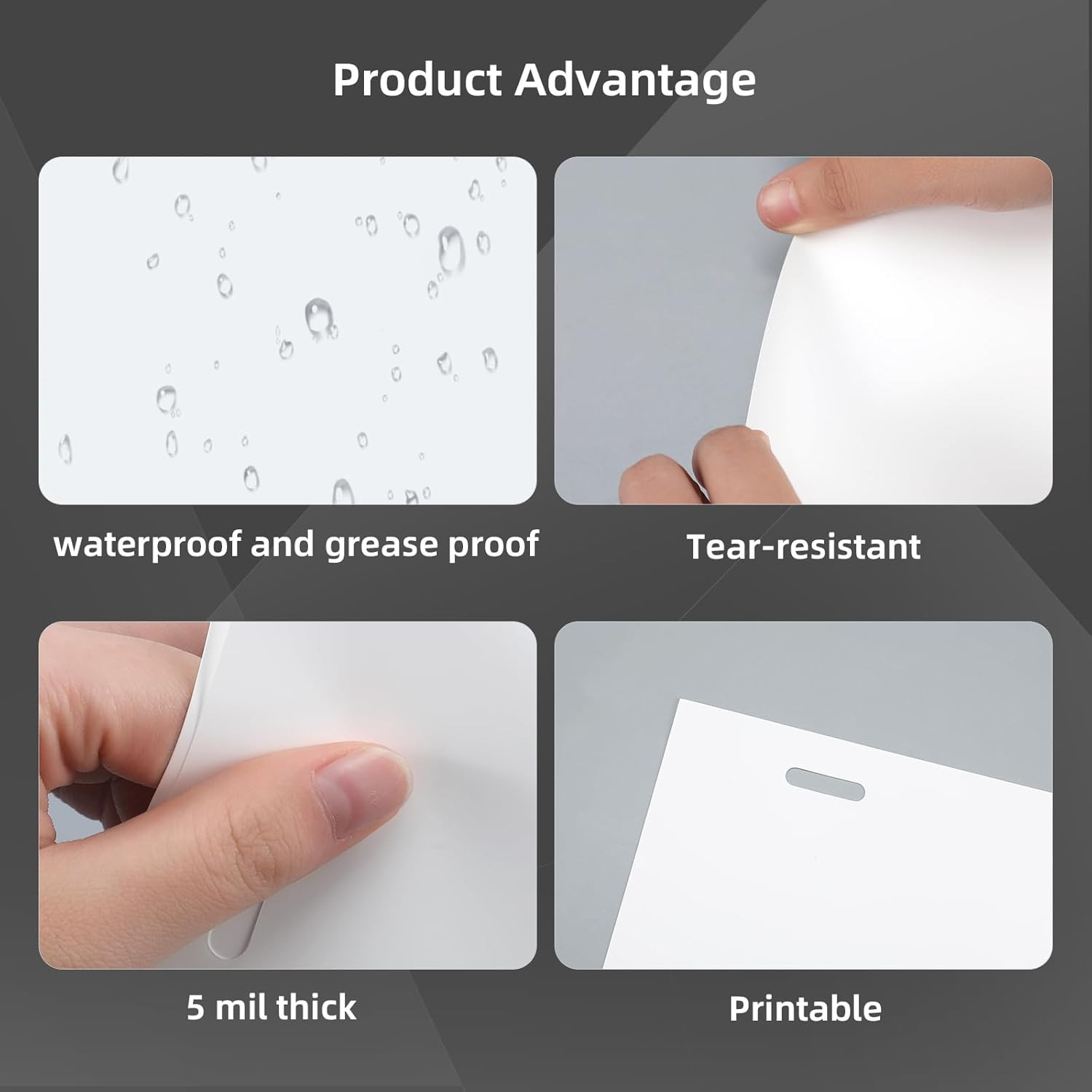 100 Pcs Temporary Paper Tags Blank License Plates 8.5 x 11 Inches Printable Tear
