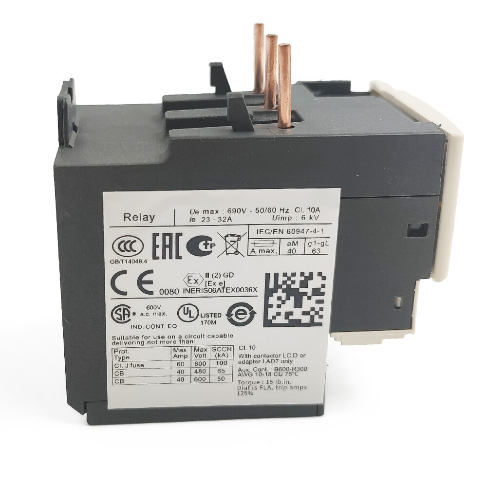 TeSys LRD32 Thermal Overload relay 23-32A fit for Schneider contactor LC1D09-38