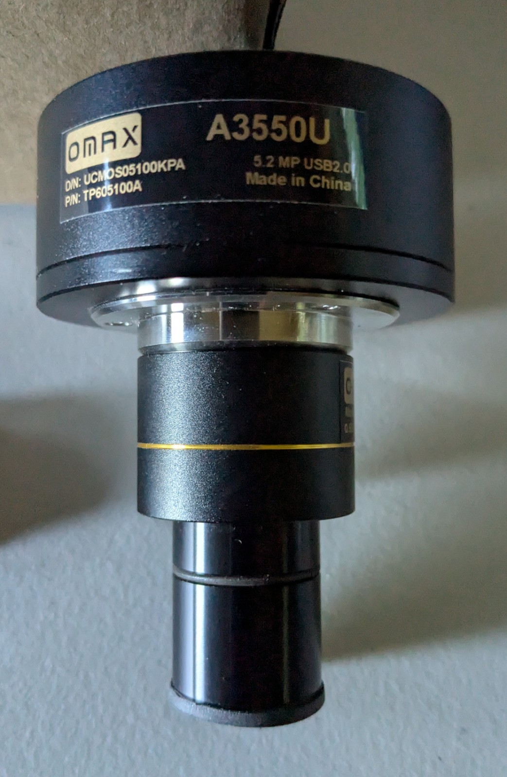 OMAX – 5.0 MP Digital USB Microscope Camera with 2.2um x 2.2 um, Gold