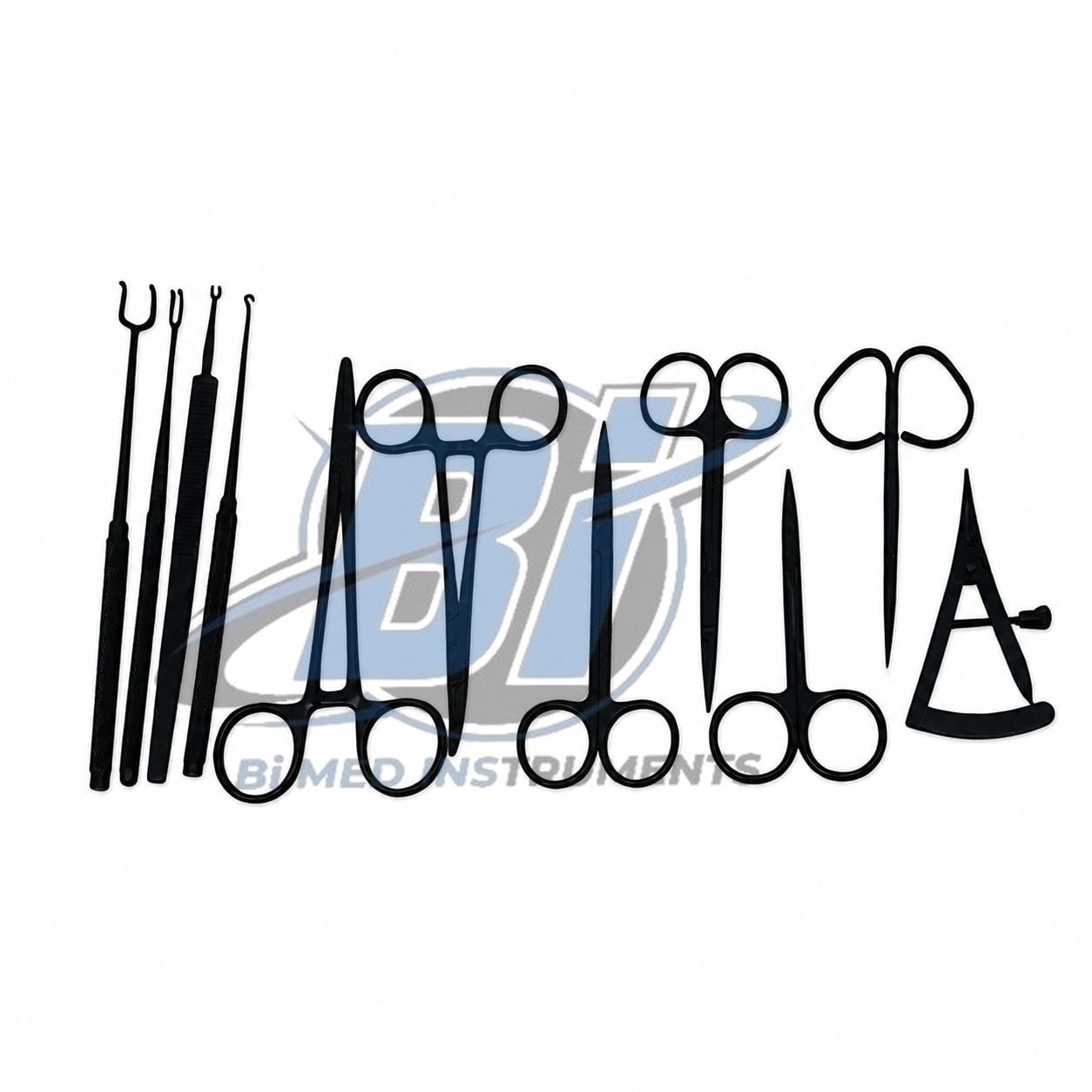 Blepharoplasty Instruments Set – Black | Plastic & Eye Surgery Kit with Box