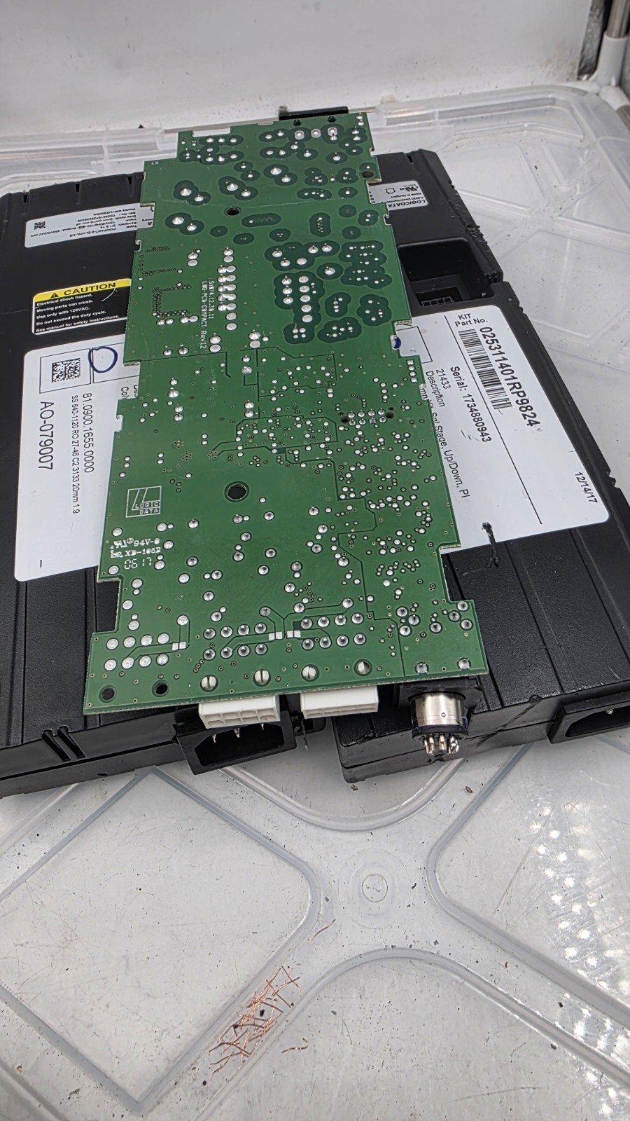 LOGICDATA COMPACT-e-2L-UNL-US Control Unit (as-is-parts), 120VAC