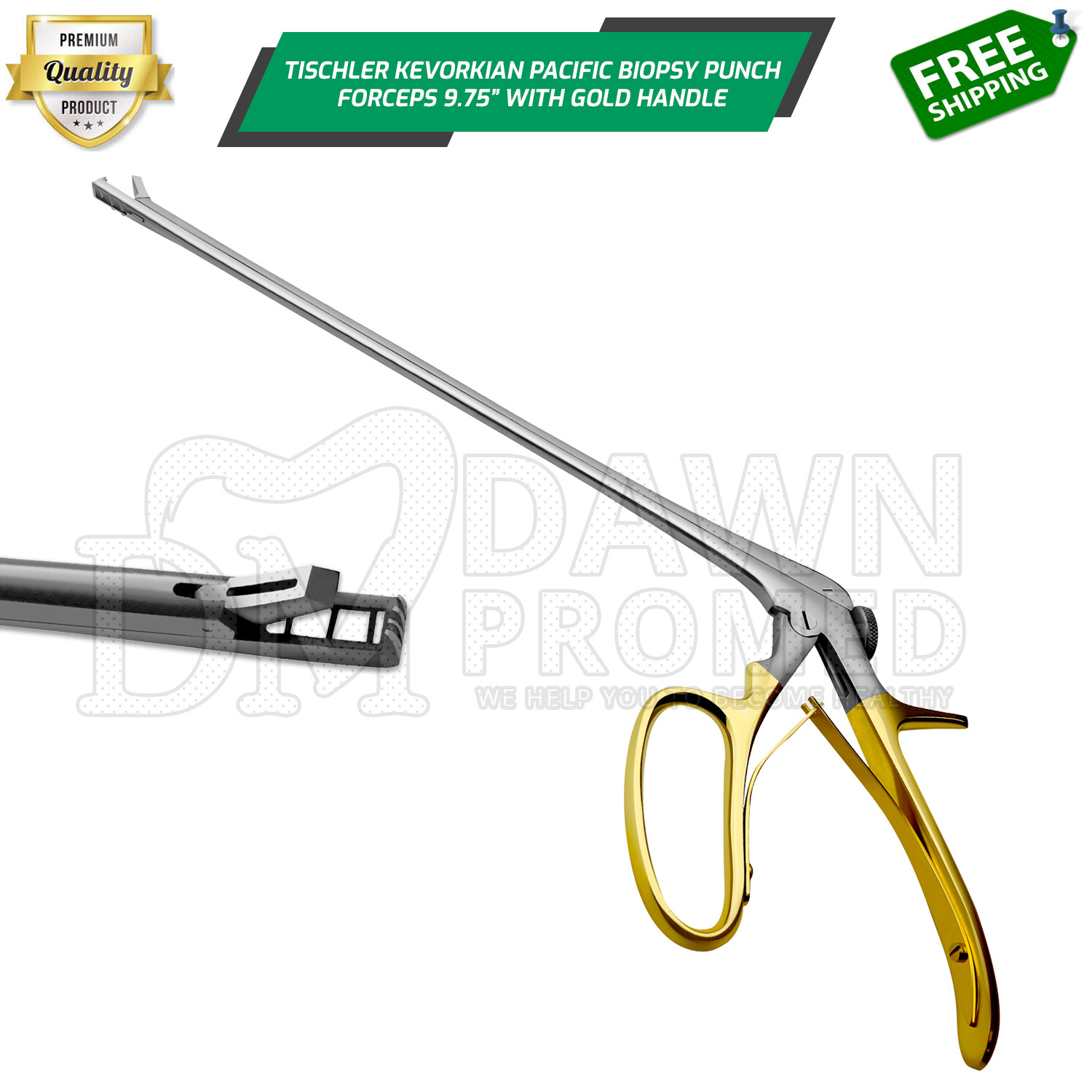 Tischler Kevorkian Pacific Cervical Biopsy Punch 3mm x 8mm Bite 25cm Long OB-GYN