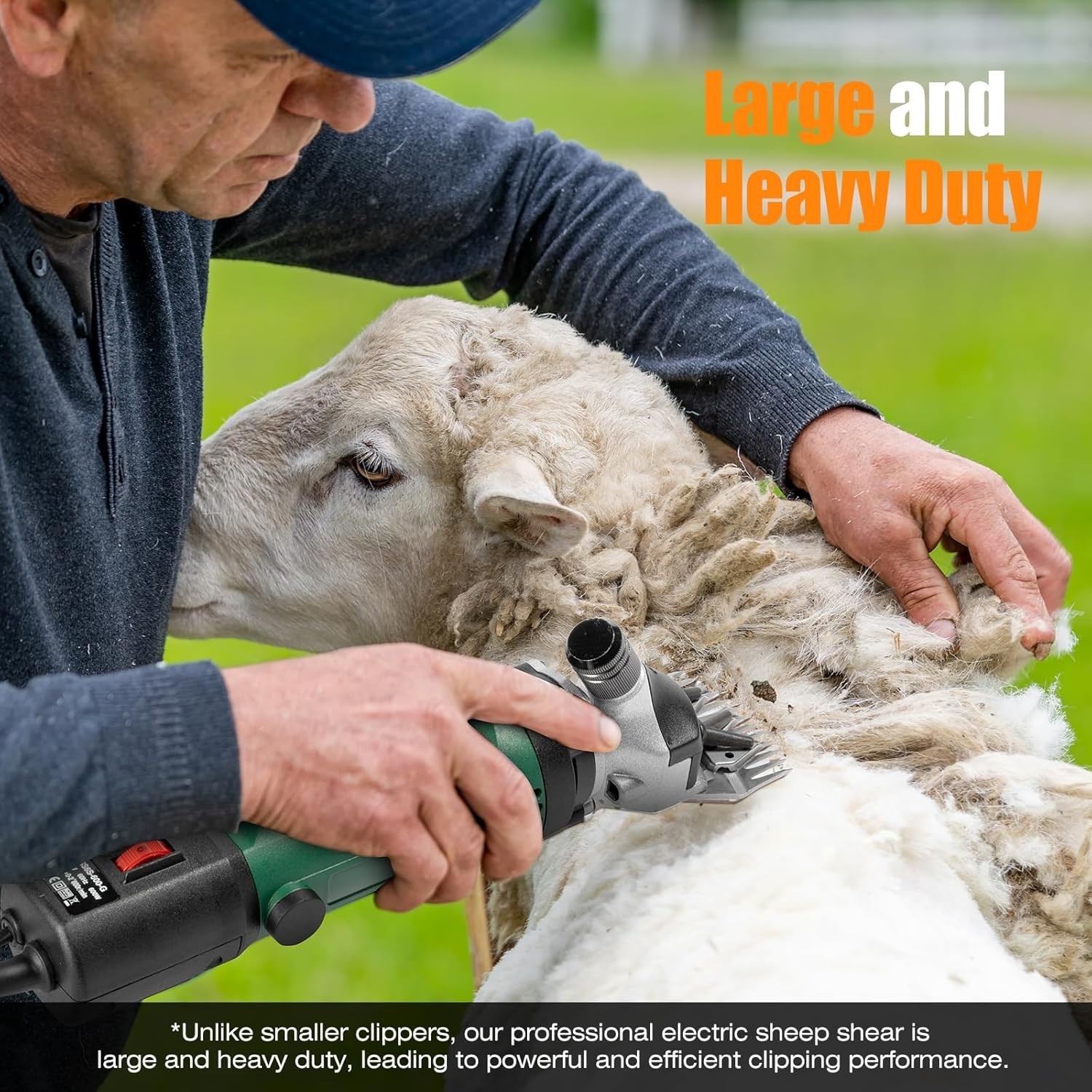 Sheep Shears, 600W Professional Heavy Duty Sheep Clippers, 6 Speeds Electric Ani
