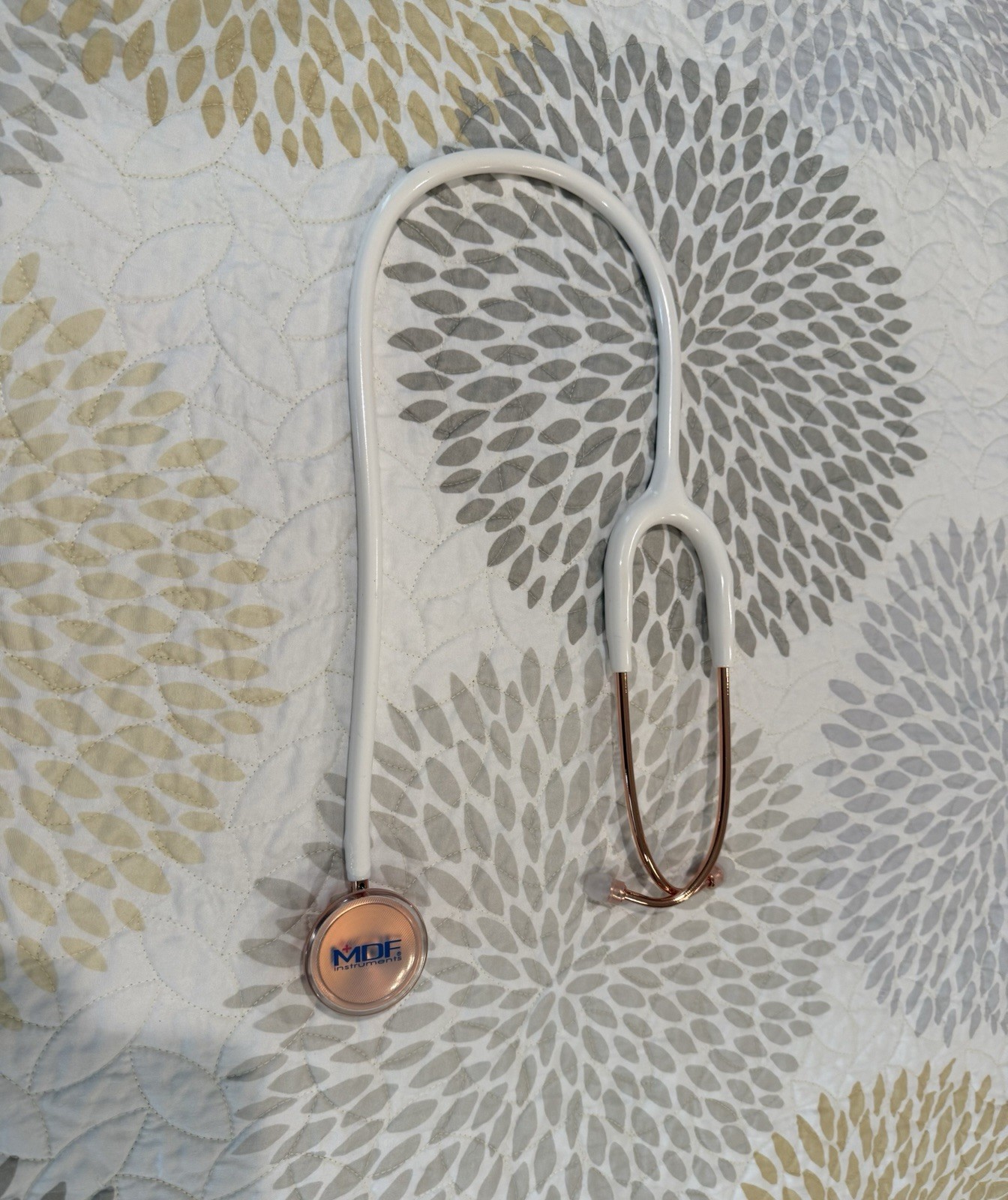 Stethoscope White And Rose Gold Adult Size