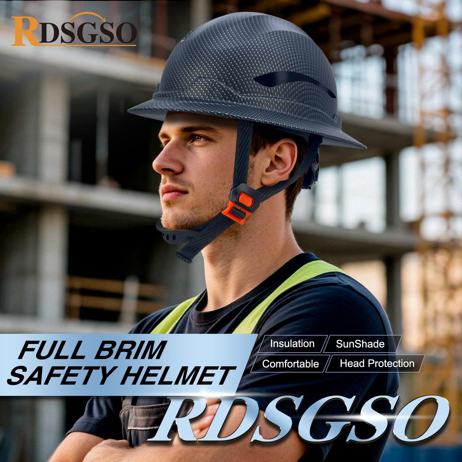 Full Brim Hard Hats ANSI/ISEA Z89.1 Type I Class E Certified 6-Point Suspensi…