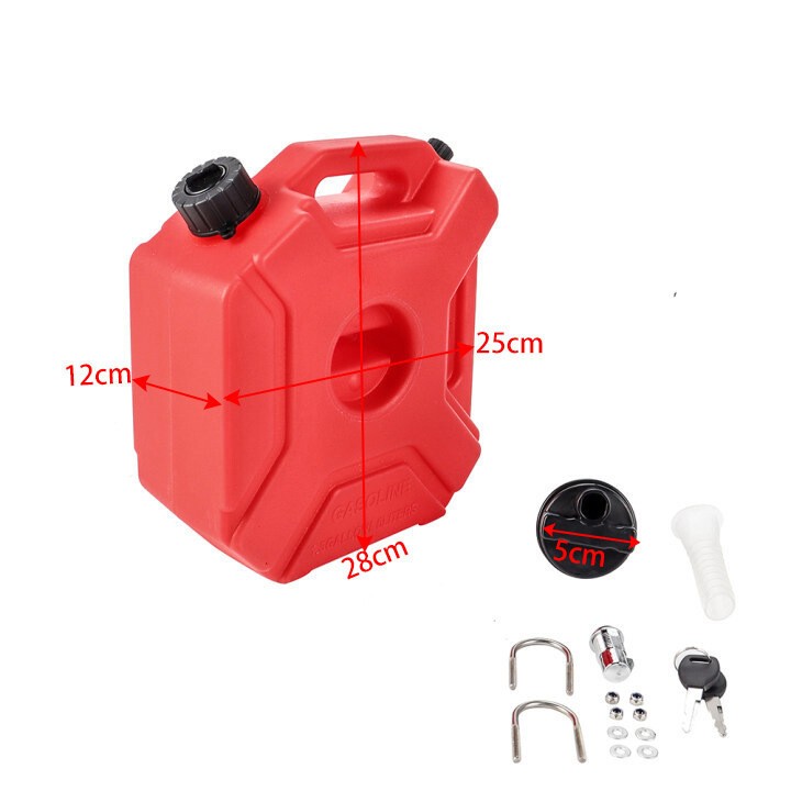 2X 5L Gas Fuel Tank Gas Can Oil Storage Can Fr ATV UTV Gokart Motorcycle Car SUV