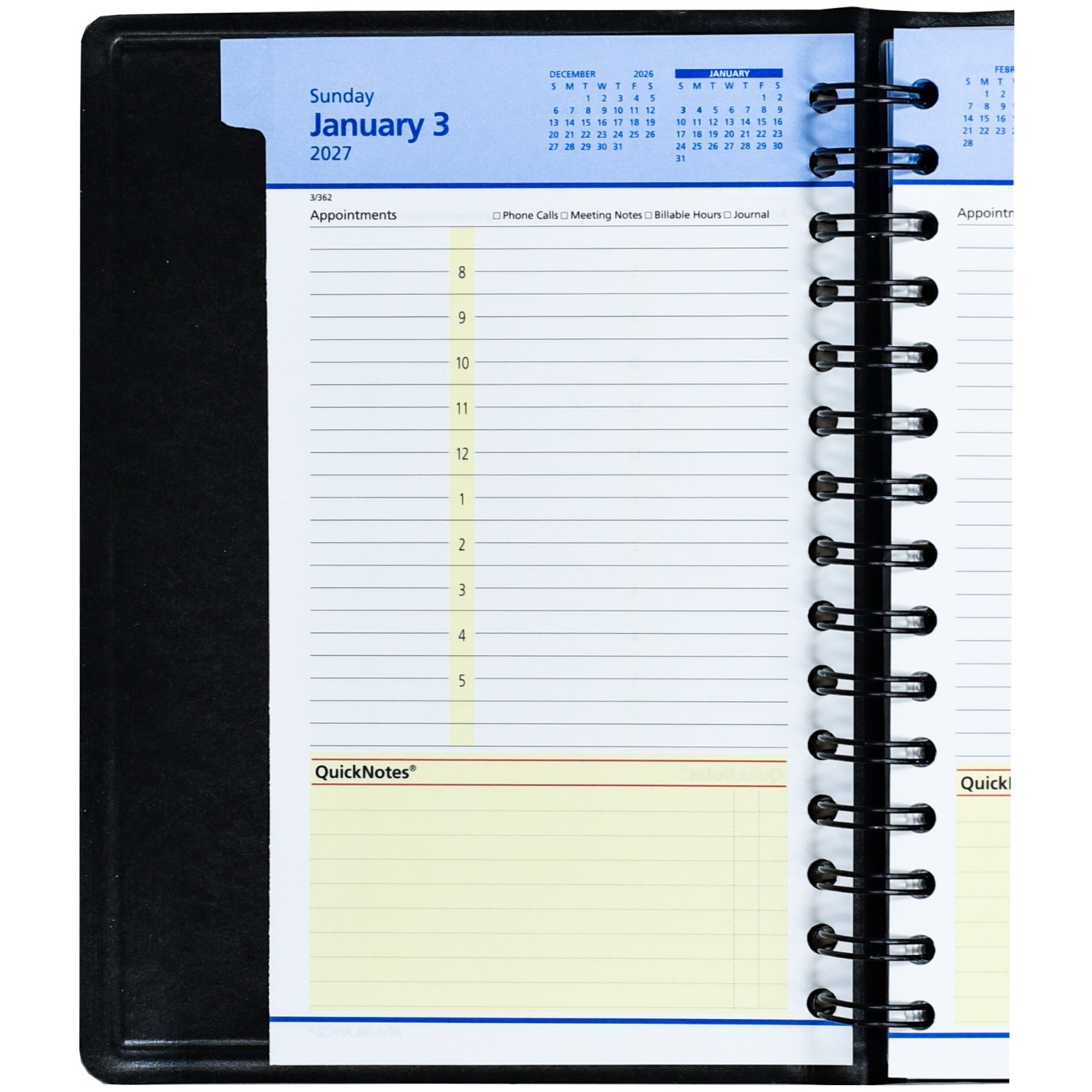 2026 At-A-Glance QuickNotes 76-04-05 Daily Monthly Appointment Book, 5 x 8″