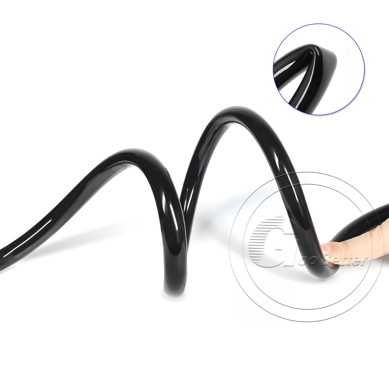Black Silicone Tube Hose ID 0.5mm-60mm × OD 1mm-68mm Soft Rubber Pipe