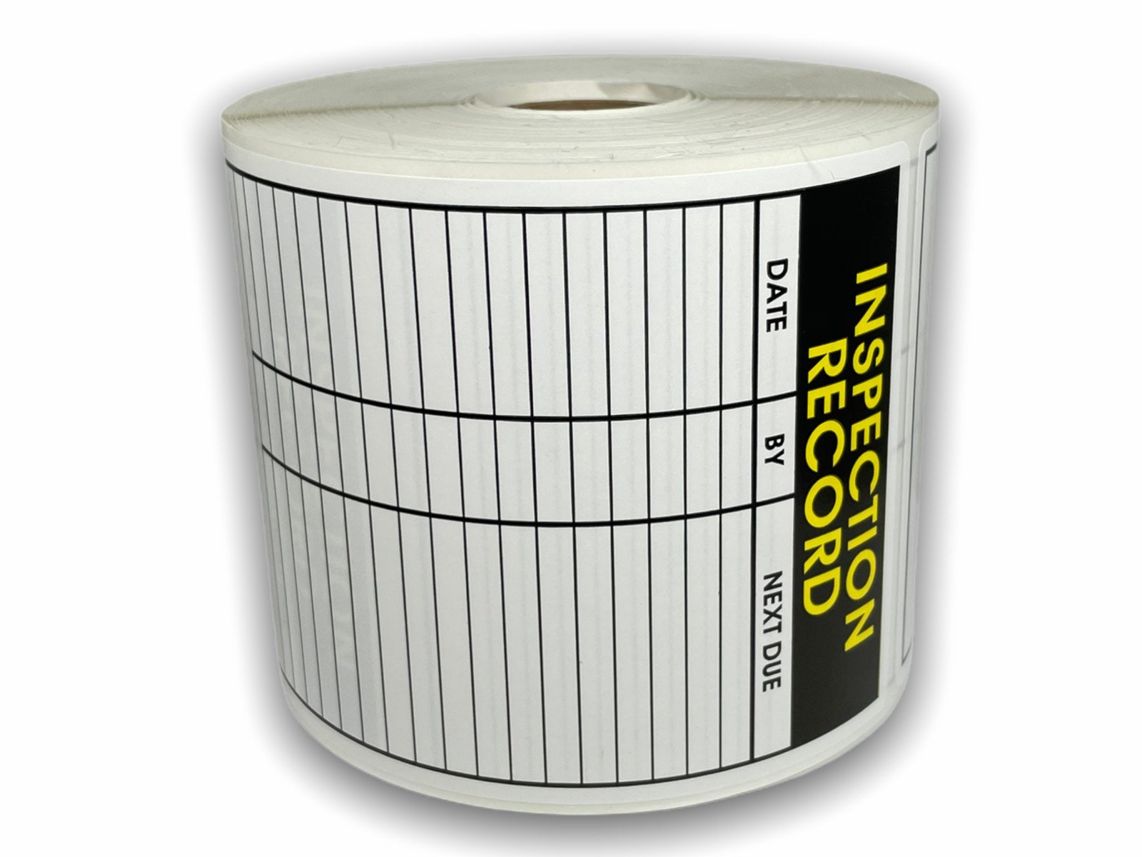 Service Labels- Inspection Record 250 Each, 1-12 Rolls