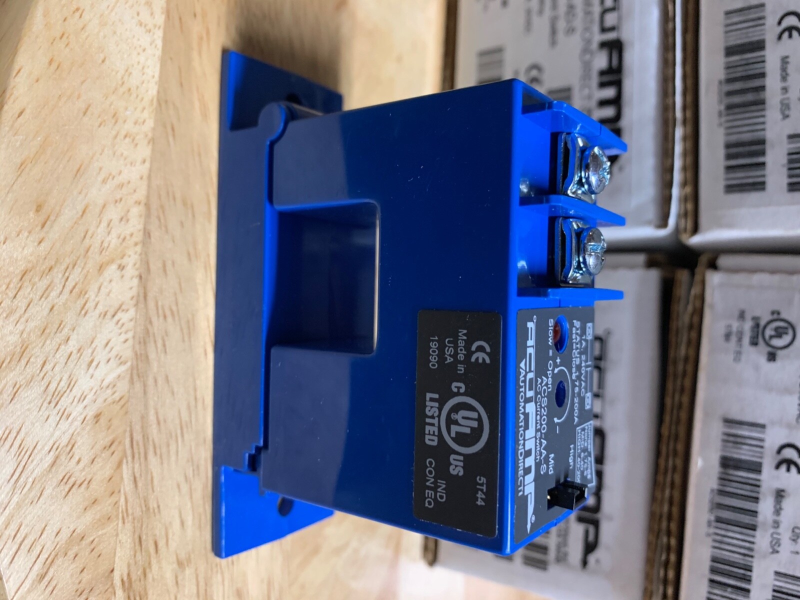 AcuAmp AC current switch 1.75-200 amp 1A 240volt contacts