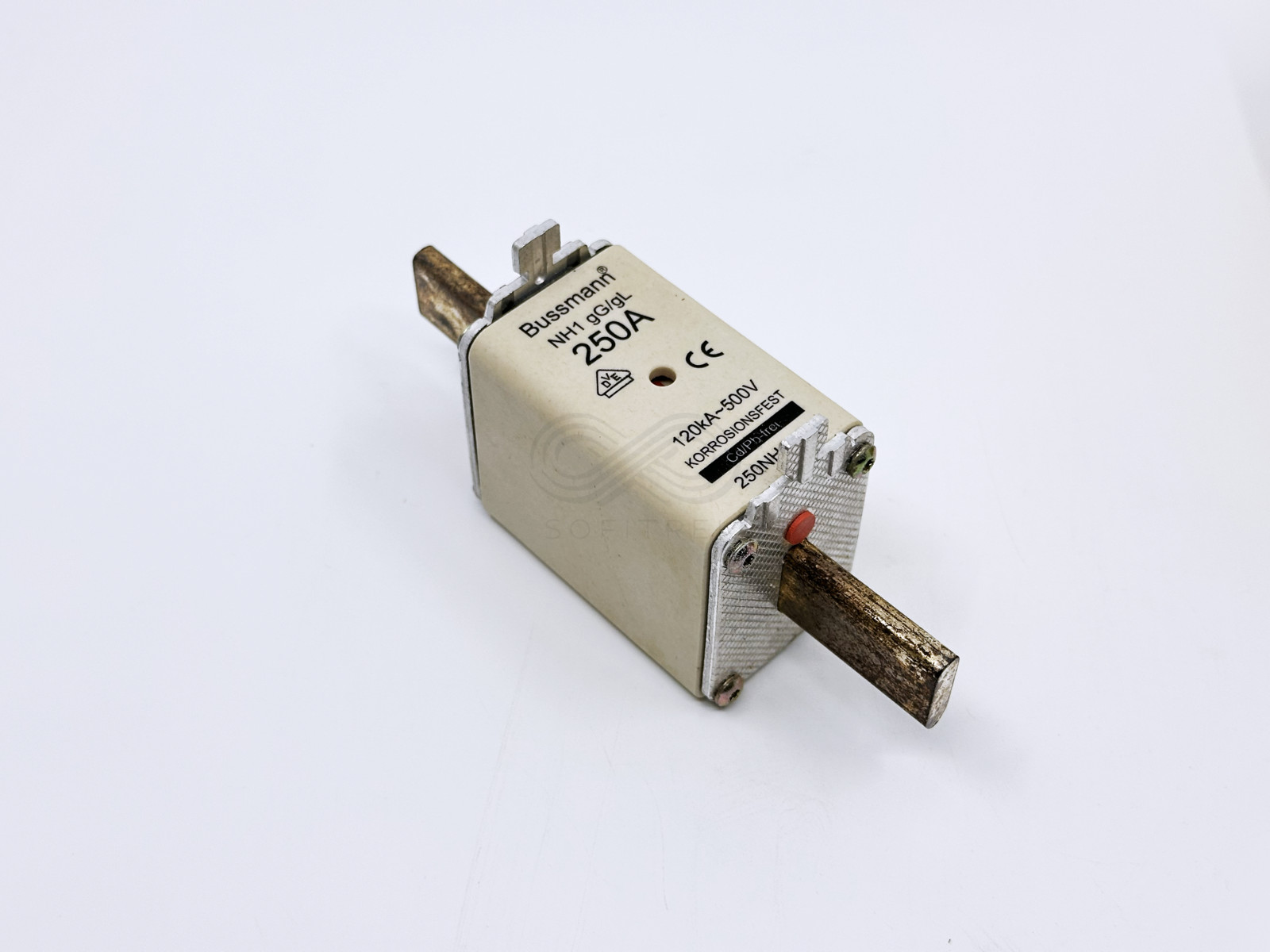 1X 250NHG1B Bussmann NH gG gL Fuse Link 250A 500VAC 120kAIC Blade End Indicator