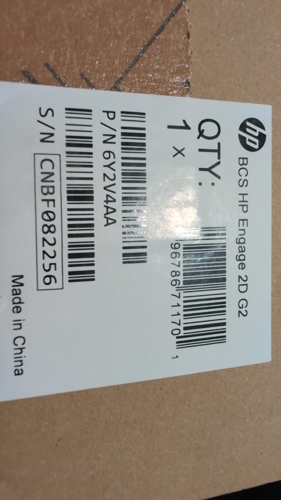 HP Engage 2D G2 Barcode Scanner Black – 6Y2V4AA