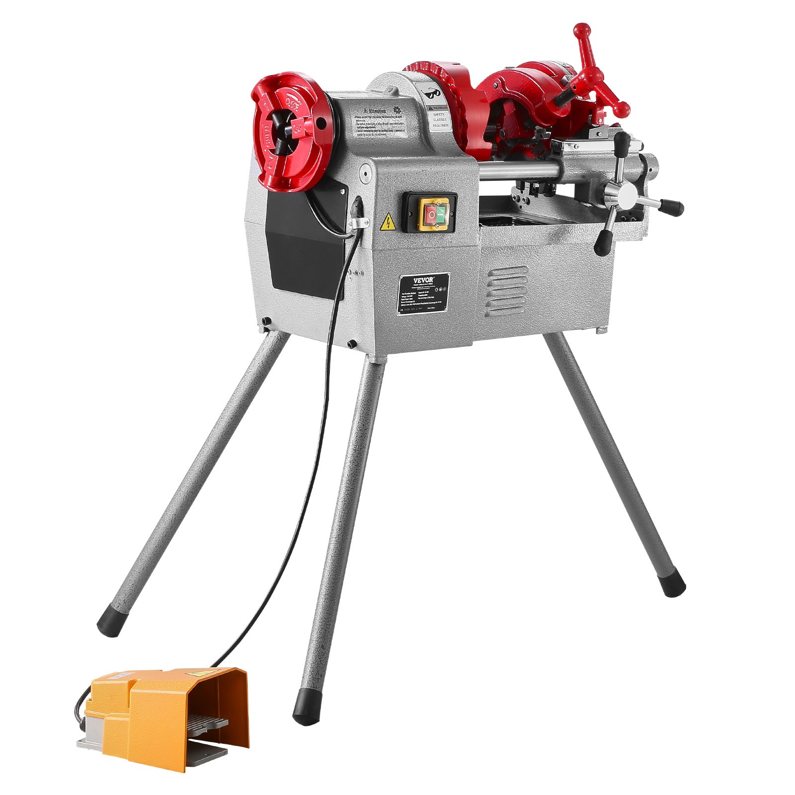 VEVOR Electric Pipe Threader Machine 750W 28RPM Cutter for 1/2″ to 2″ Pipes