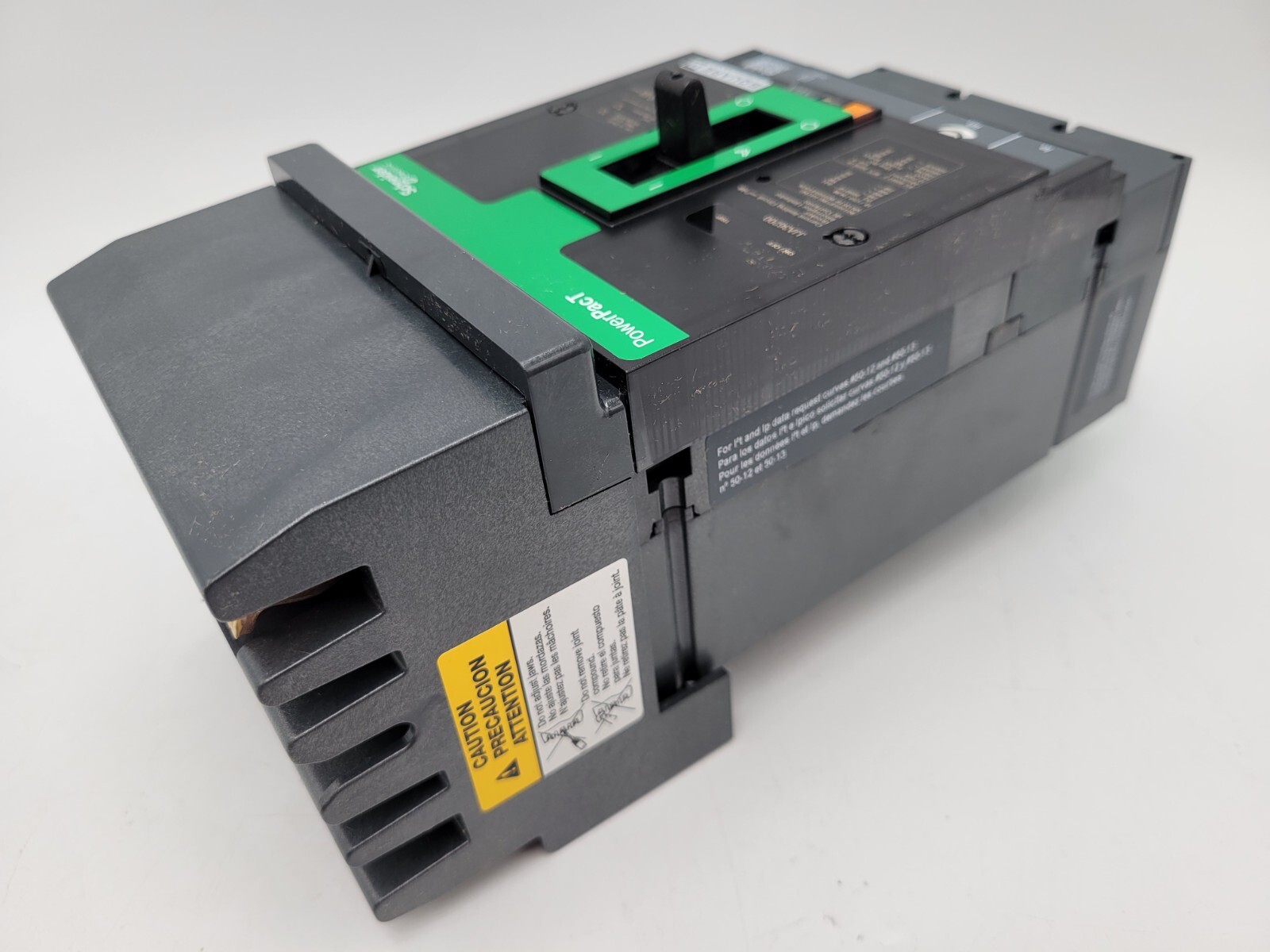 Square D JJA36200 PowerPact I-Line Circuit Breaker 200A 600VAC 3P 3PH Type JJA