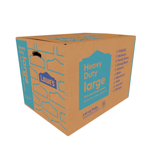 Heavy Duty Cardboard Moving Box with Handle Holes FAST shipping and any size